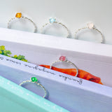 BE GEMMED SILVER  RING - R04