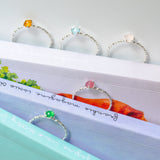 BE GEMMED SILVER  RING - R01