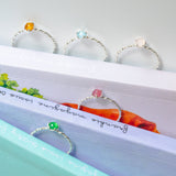 BE GEMMED SILVER  RING - R05