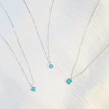 BE GEMMED SILVER  NECKLACE - 26