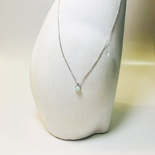 BE GEMMED SILVER NECKLACE - 27