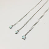 BE GEMMED SILVER NECKLACE - 27