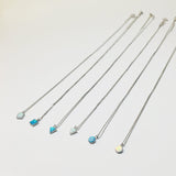 BE GEMMED SILVER NECKLACE - 27