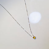 BE GEMMED SILVER  NECKLACE - N03