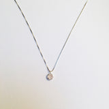 BE GEMMED SILVER  NECKLACE - N05