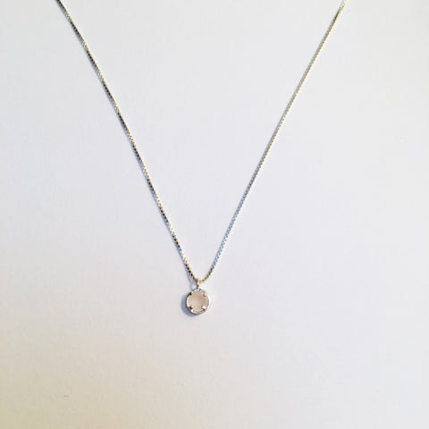 BE GEMMED SILVER  NECKLACE - N05