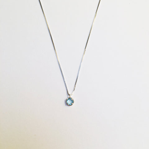 BE GEMMED SILVER  NECKLACE - N02