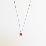 BE GEMMED SILVER  NECKLACE - N01