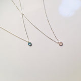 BE GEMMED SILVER  NECKLACE - N02