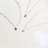 BE GEMMED SILVER  NECKLACE - N05