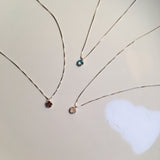 BE GEMMED SILVER  NECKLACE - N01