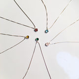 BE GEMMED SILVER  NECKLACE - N01