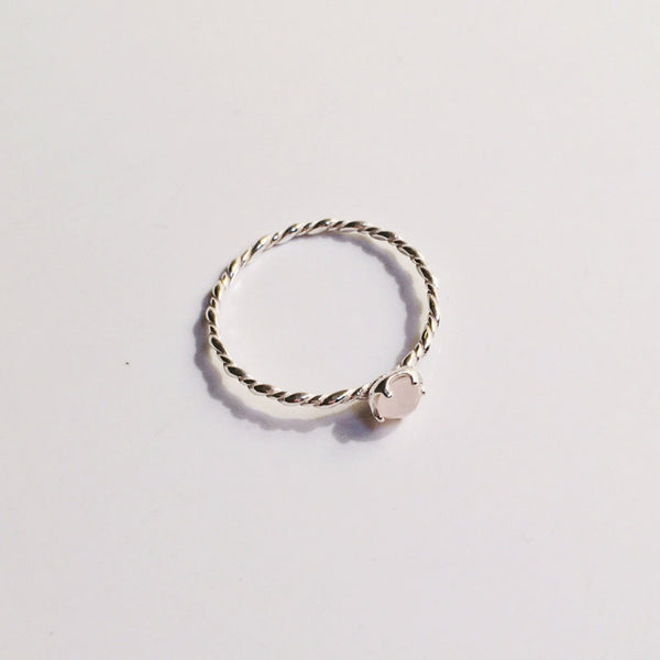 BE GEMMED SILVER  RING - R05