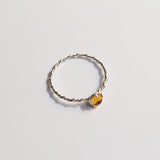 BE GEMMED SILVER  RING - R03