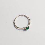 BE GEMMED SILVER  RING - R04