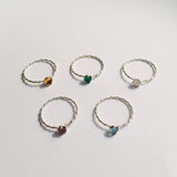 BE GEMMED SILVER  RING - R05