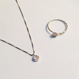 BE GEMMED SILVER  RING - R05