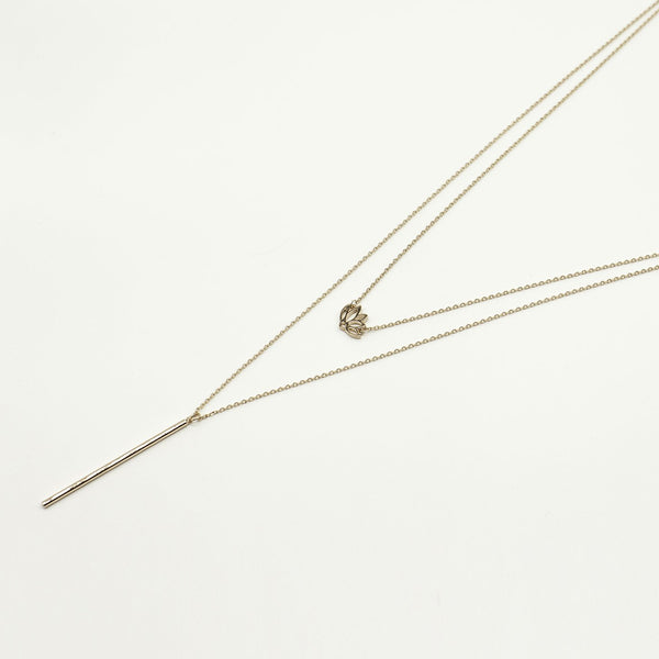 BE JEWELLED LOTUS LAYERED NECKLACE-41