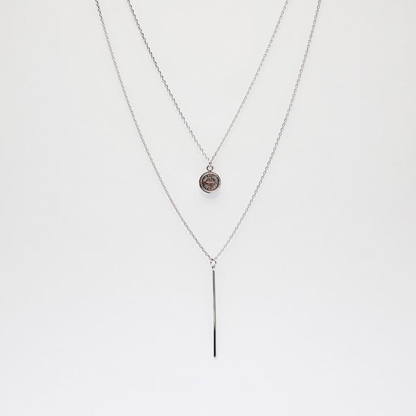 BE JEWELLED BAR + THE ROCKS LAYERED NECKLACE-45