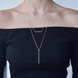 BE JEWELLED  BAR LAYERED  NECKLACE-39