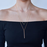 BE JEWELLED V LAYERED NECKLACE-43