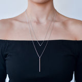 BE JEWELLED V LAYERED NECKLACE-43