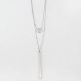 BE JEWELLED BUTTON LAYERED NECKLACE-37