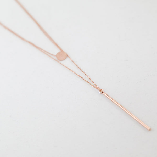 BE JEWELLED BUTTON LAYERED NECKLACE-37