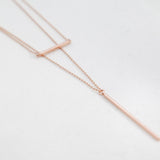 BE JEWELLED  BAR LAYERED  NECKLACE-39