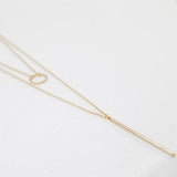 BE JEWELLED ROUND LAYERED  NECKLACE-38