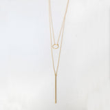 BE JEWELLED ROUND LAYERED  NECKLACE-38