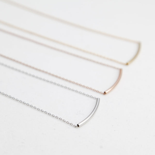 BE JEWELLED CURVE NECKLACE-21