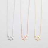 BE JEWELLED HEXAGRAM NECKLACE-26