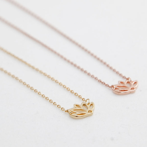 BE JEWELLED LOTUS NECKLACE-12