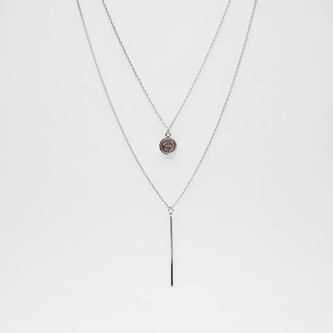 BE JEWELLED BAR + THE ROCKS LAYERED NECKLACE-45