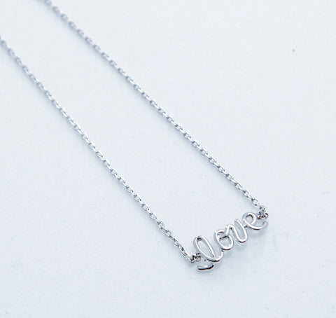 BE SILVER LOVE NACKLACE - N01